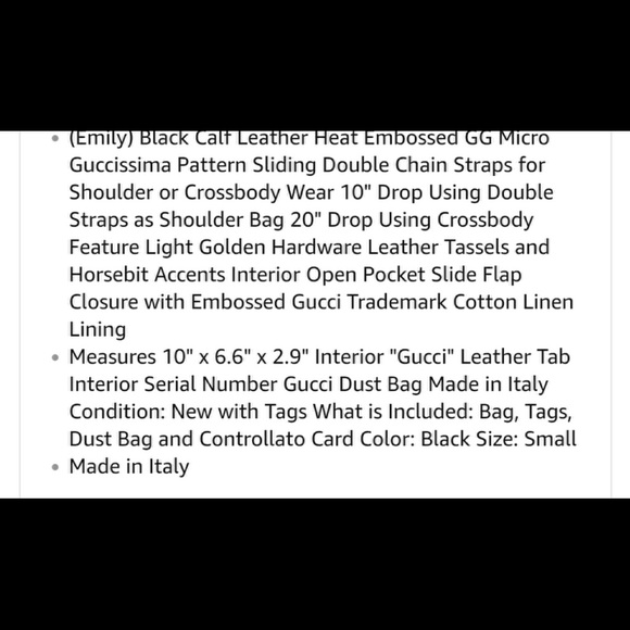 LIKE NEW EMILY GUCCISSIMA MINI SHOULDER BAG - Picture 7 of 8